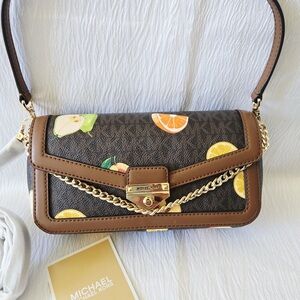 Michael Kors Soho Small Printed Signature Logo Convertible Crossbody Bag